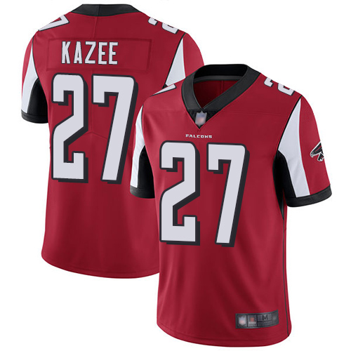 Atlanta Falcons Limited Red Men Damontae Kazee Home Jersey NFL Football #27 Vapor Untouchable